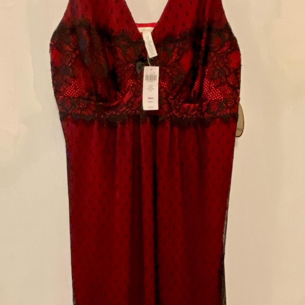 Soma sexy red and Black Lace short nightie! New with tags - Picture 2 of 9